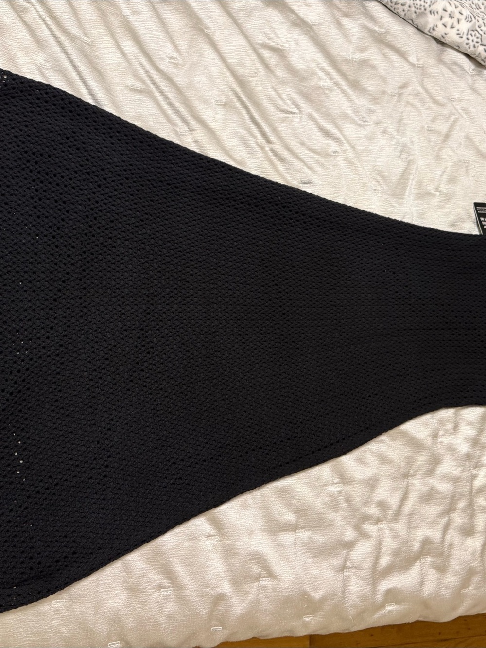 Express Black Crochet Backless Halter Maxi - Picture 5 of 9